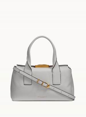 Donna Karan Amagansett Satchel White | USA_DK25659