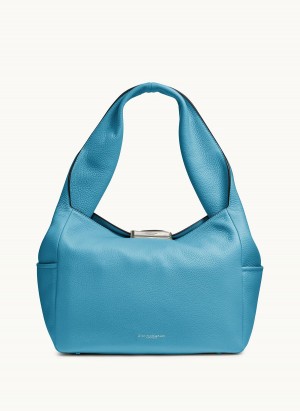 Donna Karan Amagansett Shoulder Bag Blue | USA_DK96465