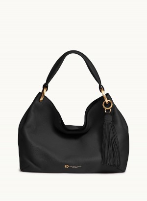 Donna Karan Glenwood Shoulder Bag Black | USA_DK78872