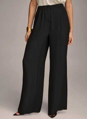 Donna Karan High Waisted Pants Black | USA_DK44522