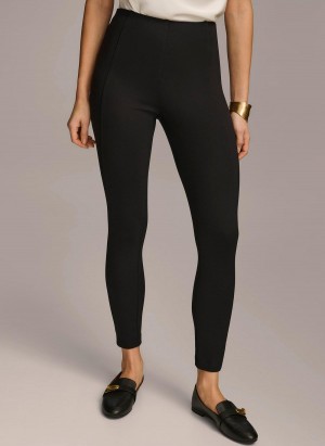 Donna Karan Skinny Leg Pants Black | USA_DK68657