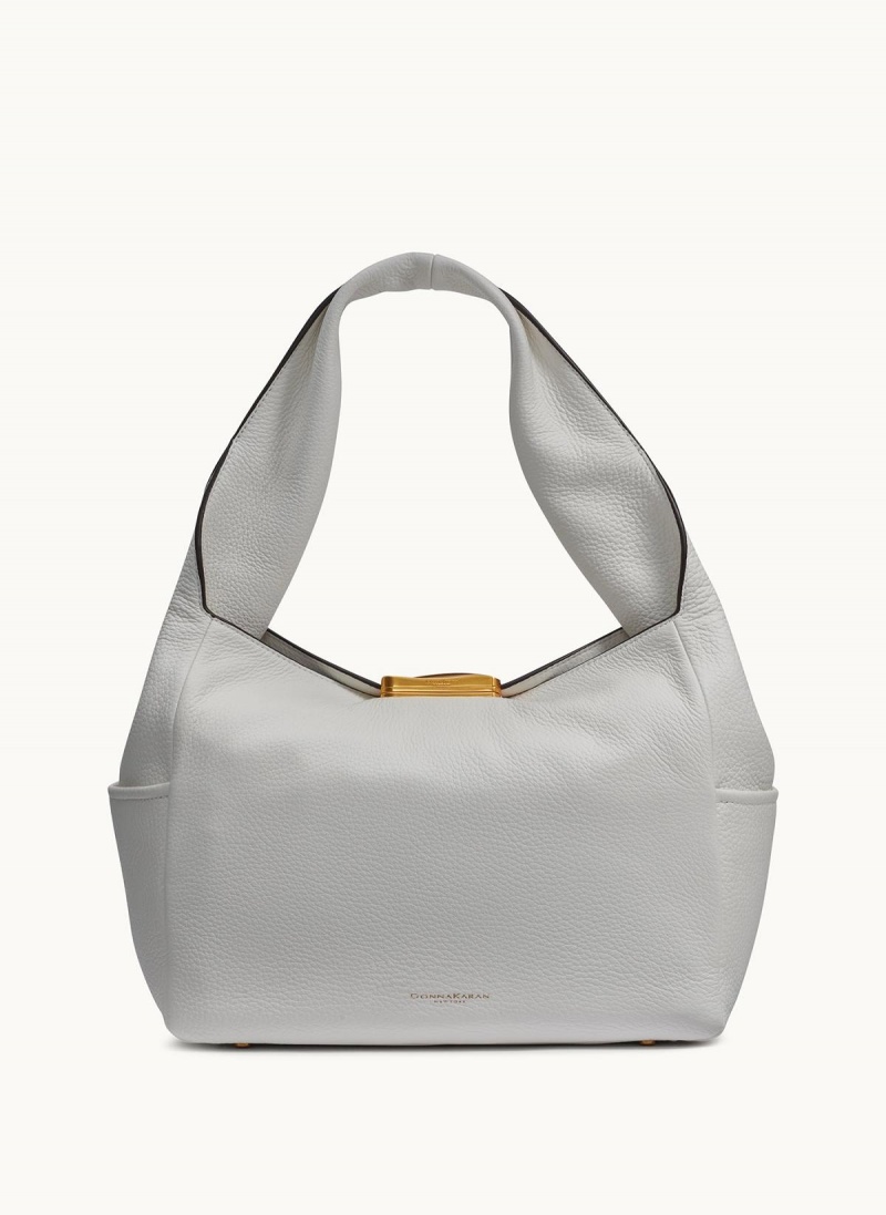 Donna Karan Amagansett Shoulder Bag White | USA_DK58512