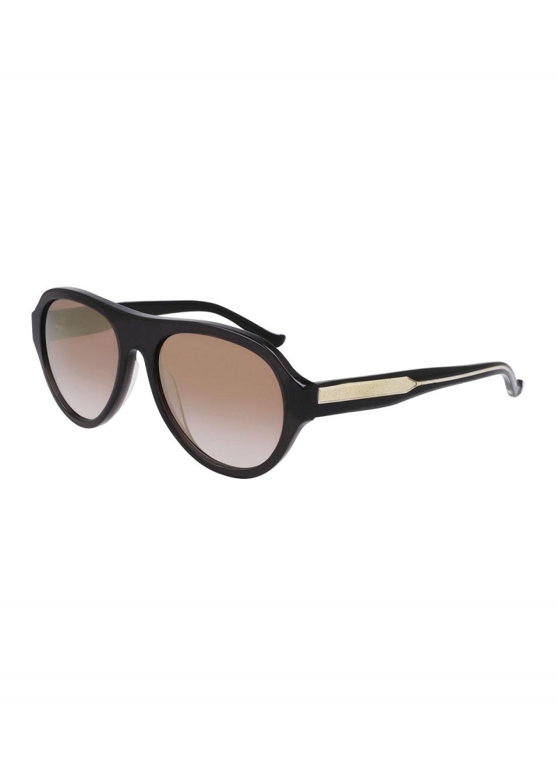 Donna Karan Aviator 56mm Modern Icons Eyewear Black | USA_DK12730