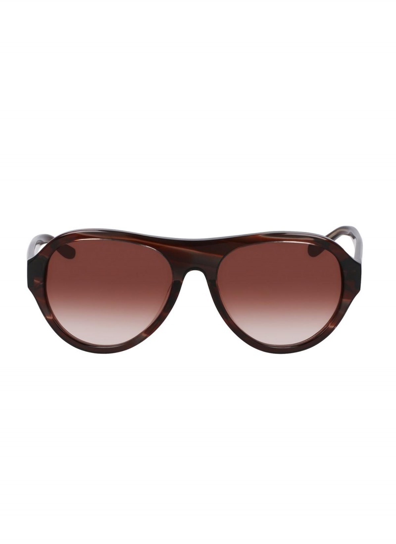 Donna Karan Aviator 56mm Modern Icons Eyewear Red | USA_DK12538