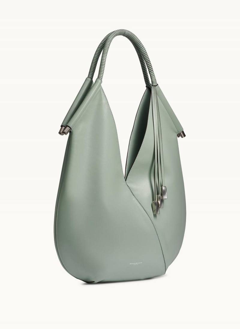 Donna Karan Baldwin Large Shoulder Bag Green | USA_DK31295