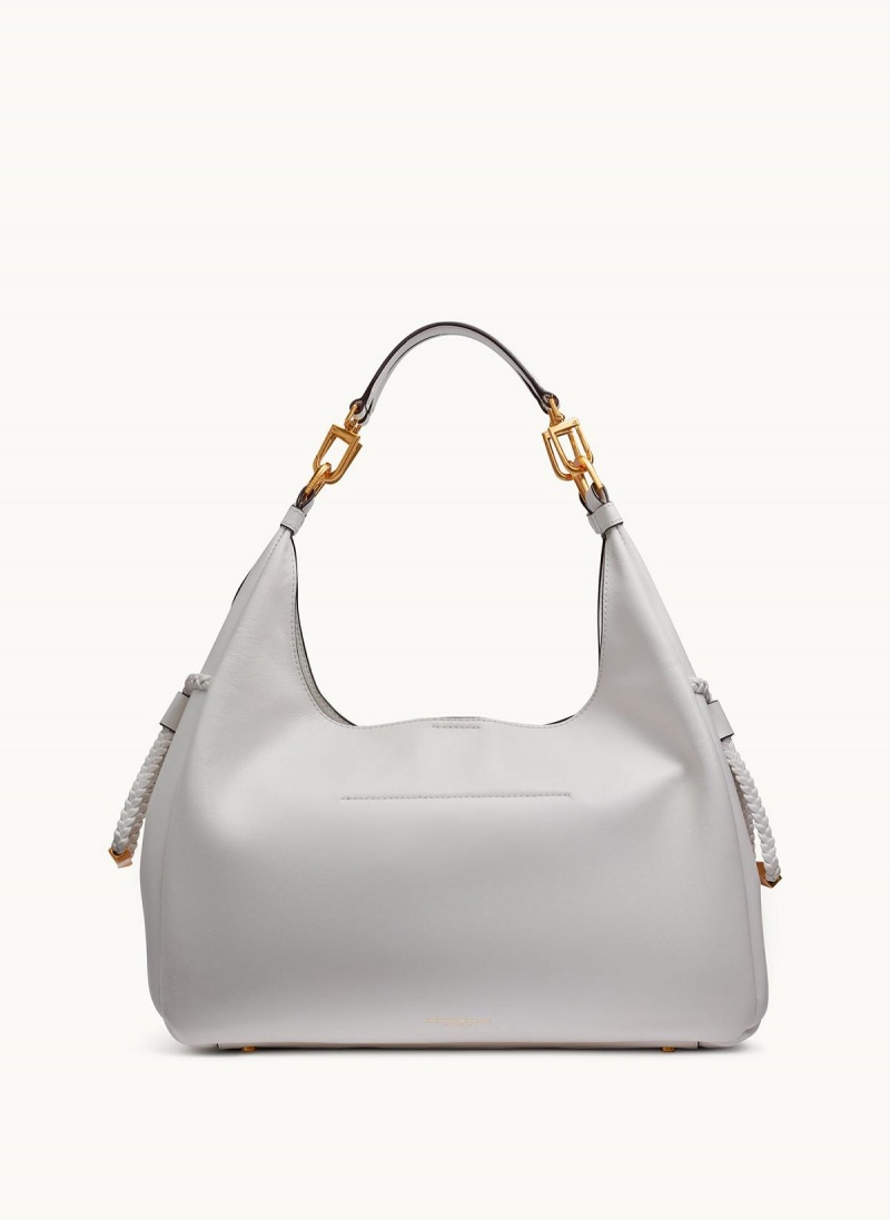 Donna Karan Bellerose Hobo Bag White | USA_DK16648