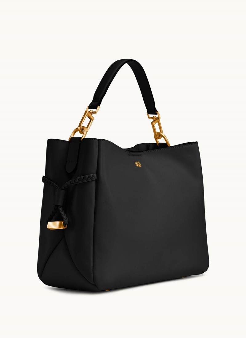 Donna Karan Bellerose Satchel Black | USA_DK11609