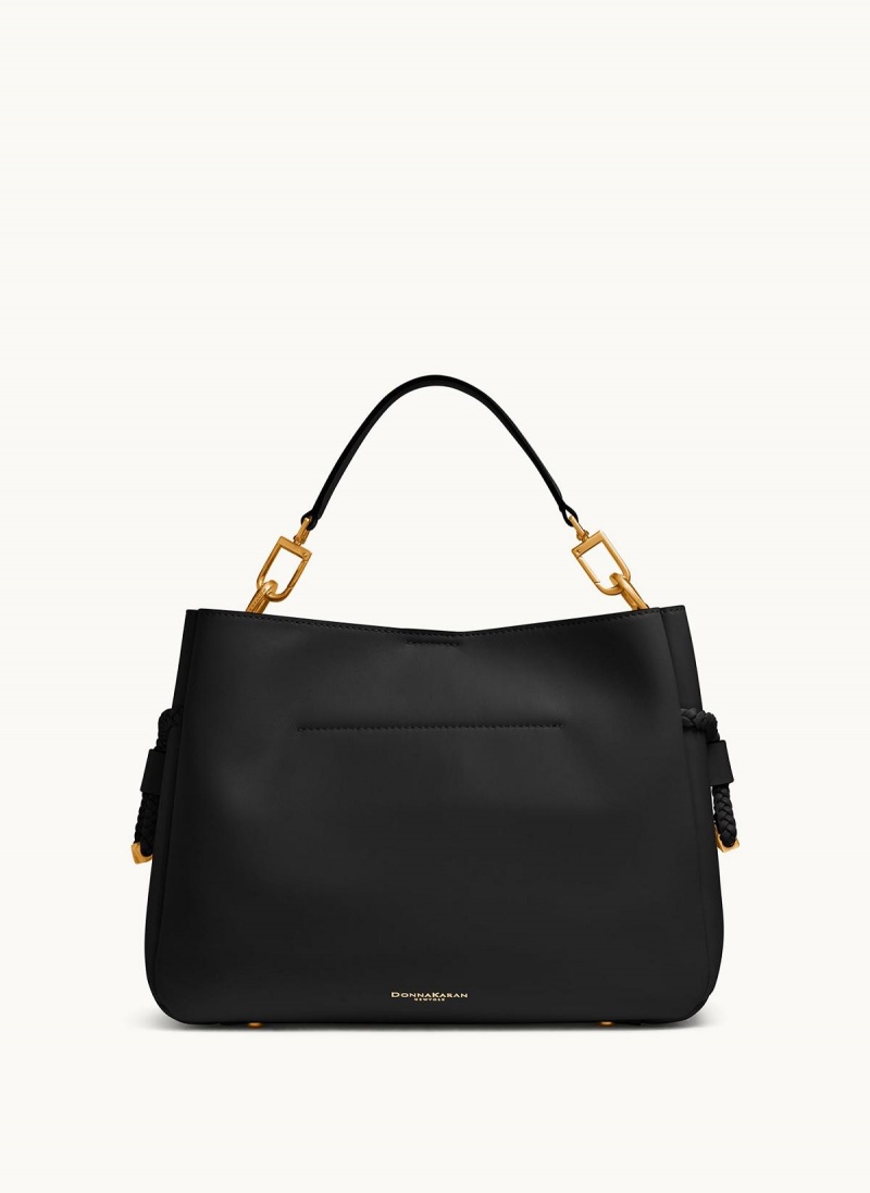 Donna Karan Bellerose Satchel Black | USA_DK11609