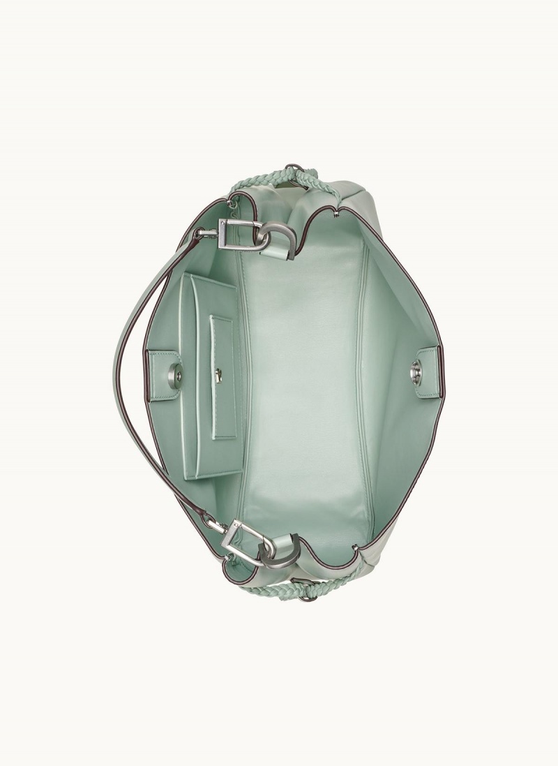 Donna Karan Bellerose Satchel Light Green | USA_DK93741