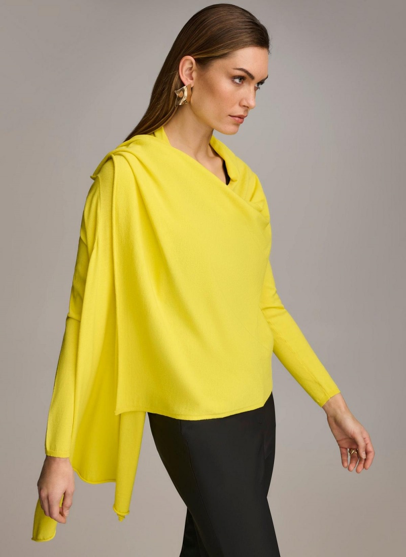 Donna Karan Drape Cardigan Sweaters and Tops Multicolor | USA_DK87832