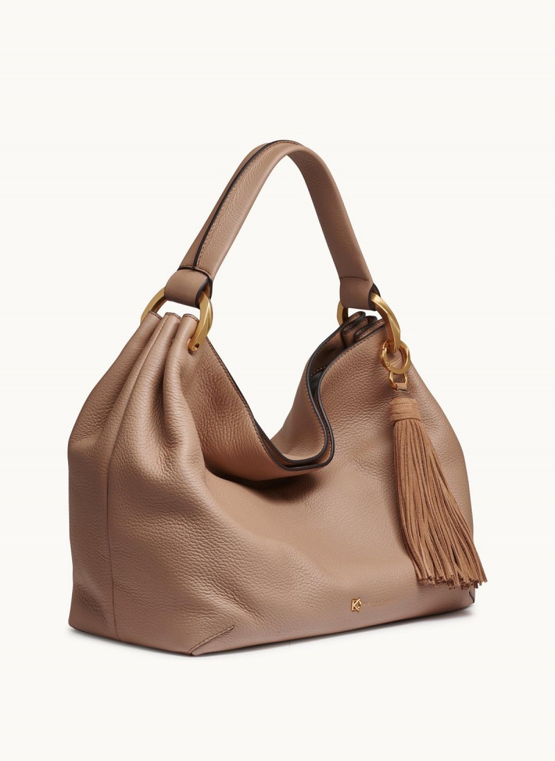 Donna Karan Glenwood Shoulder Bag Brown | USA_DK58352