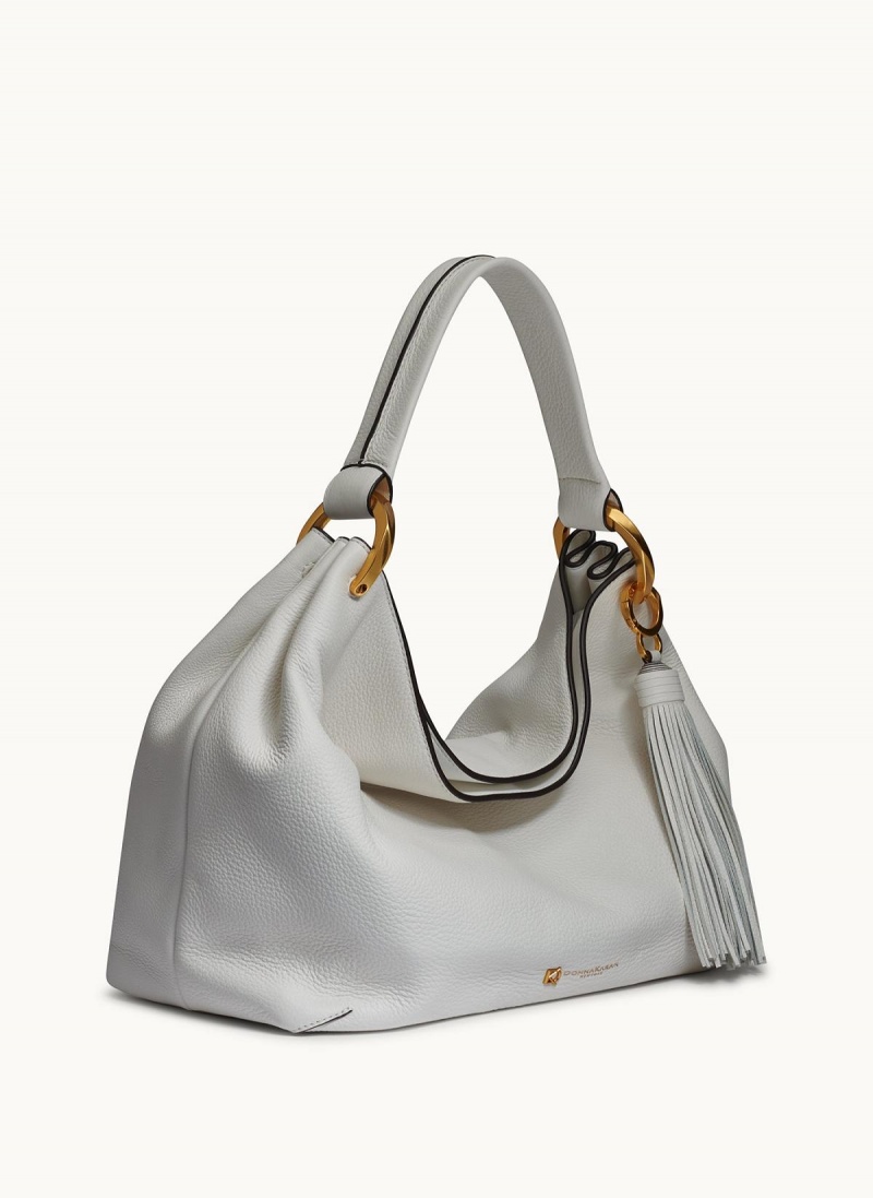 Donna Karan Glenwood Shoulder Bag White | USA_DK27489