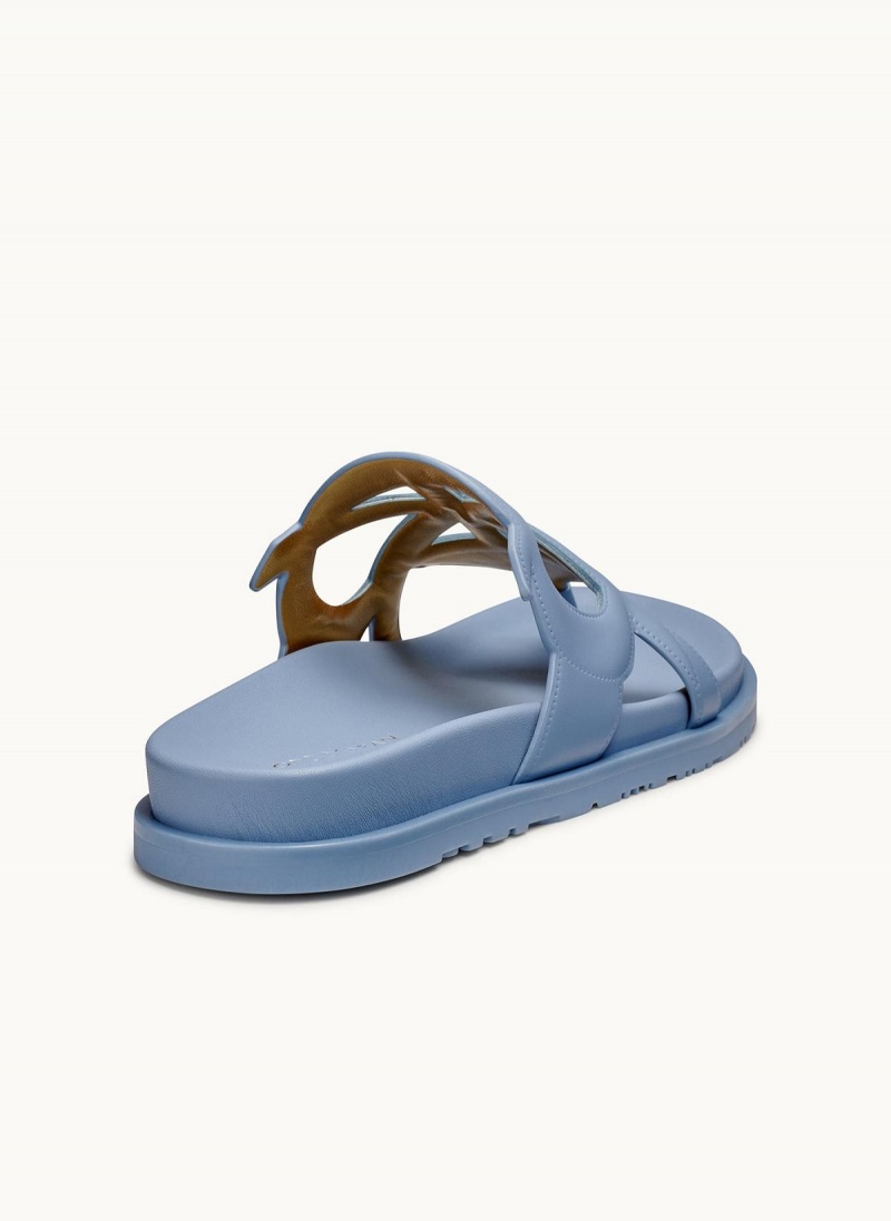 Donna Karan Hatsy Flat Sandals Blue | USA_DK44307