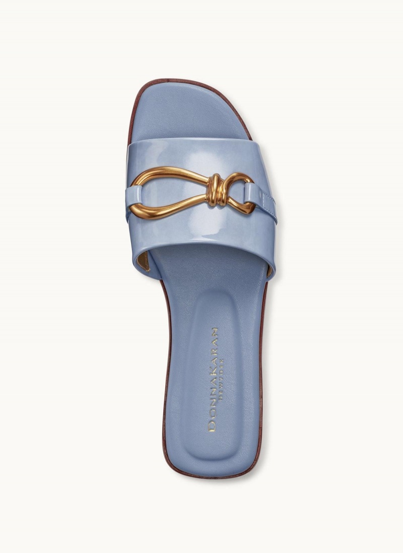 Donna Karan Haylen Flat Sandals Blue | USA_DK47937