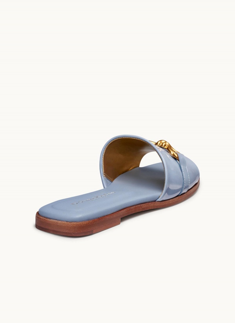 Donna Karan Haylen Flat Sandals Blue | USA_DK47937