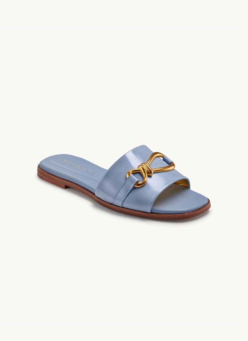 Donna Karan Haylen Flat Sandals Blue | USA_DK47937