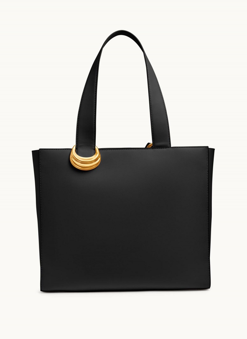 Donna Karan Hewlett Tote Bag Black / Gold | USA_DK24432