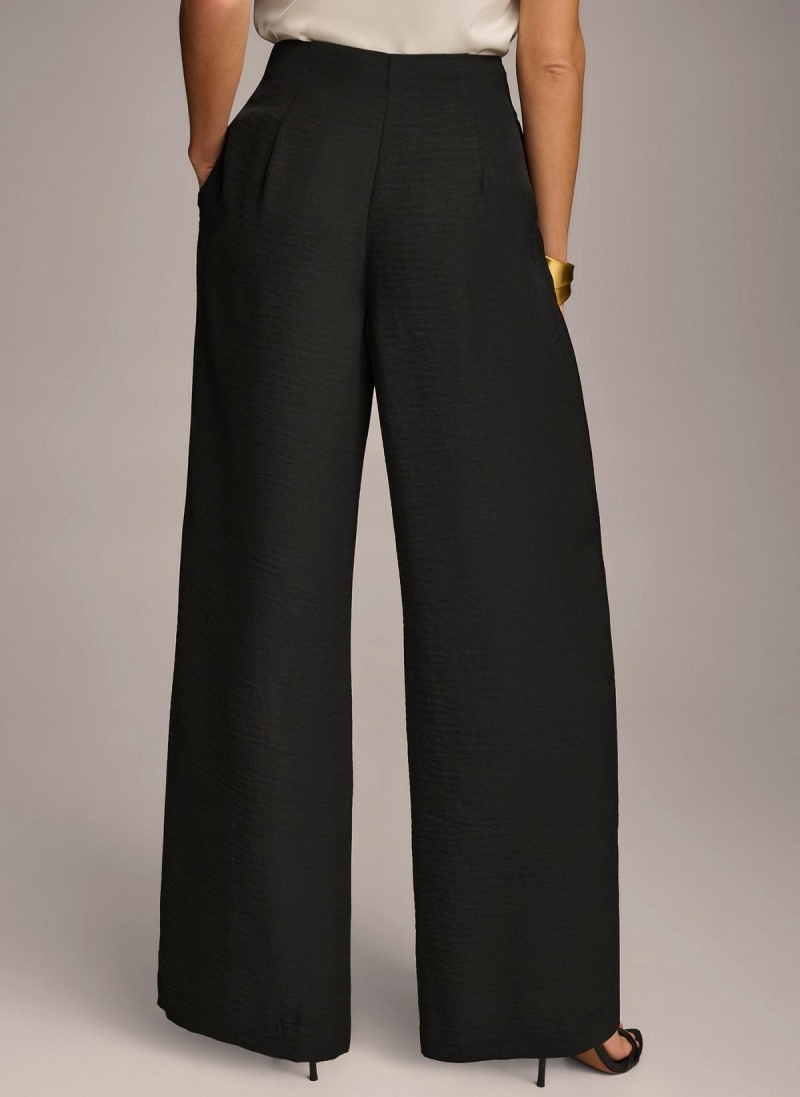 Donna Karan High Waisted Pants Black | USA_DK44522