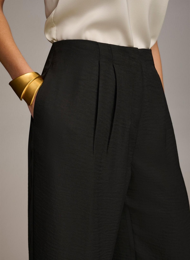 Donna Karan High Waisted Pants Black | USA_DK44522