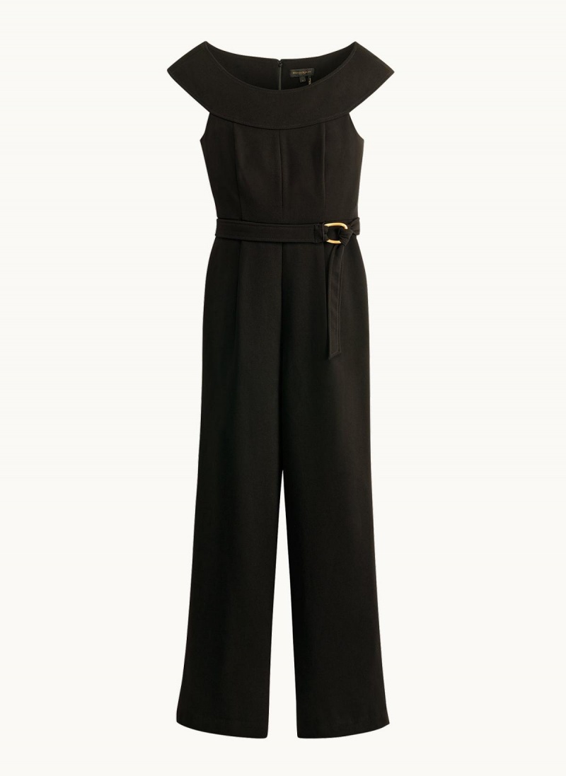 Donna Karan Jumpsuit With Hardware Belt Jumpsuit Black | USA_DK29021