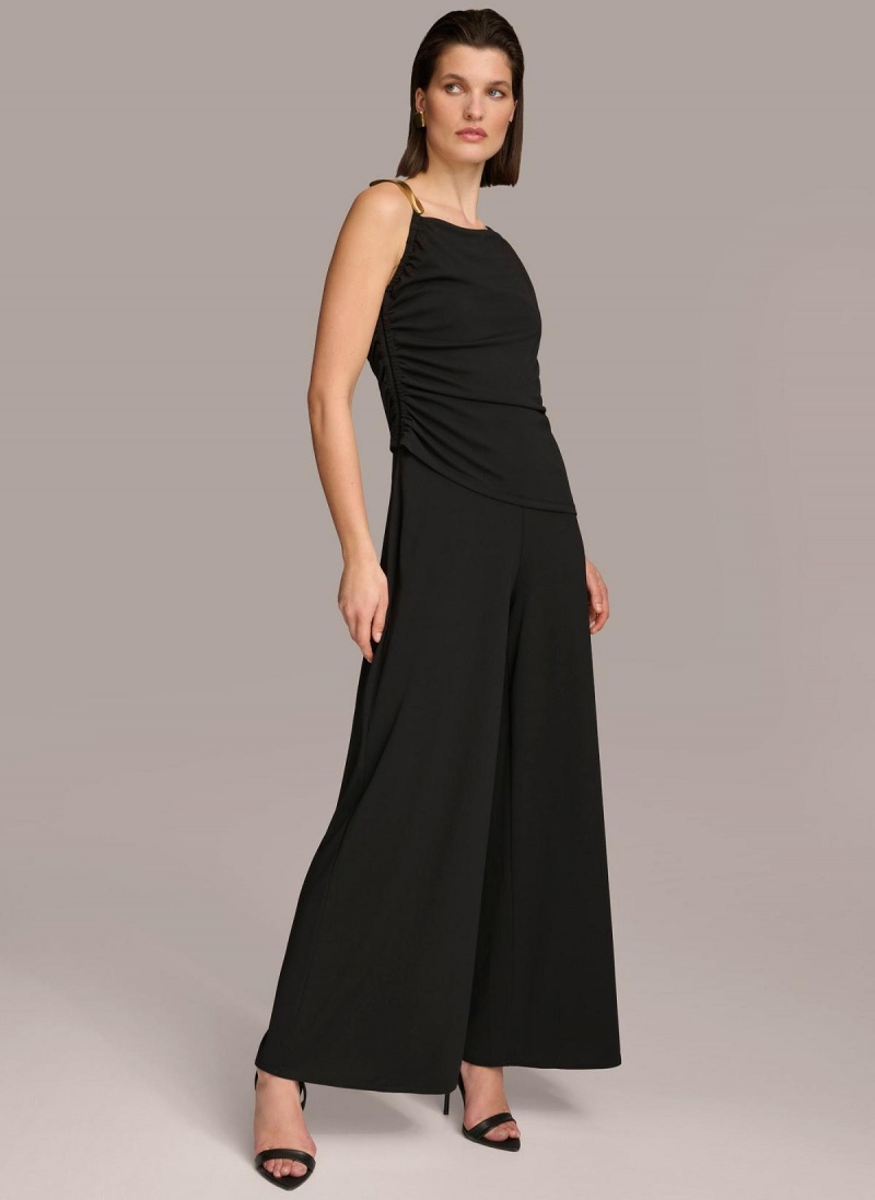 Donna Karan Jumpsuit With Hardware Jumpsuit Black | USA_DK77231