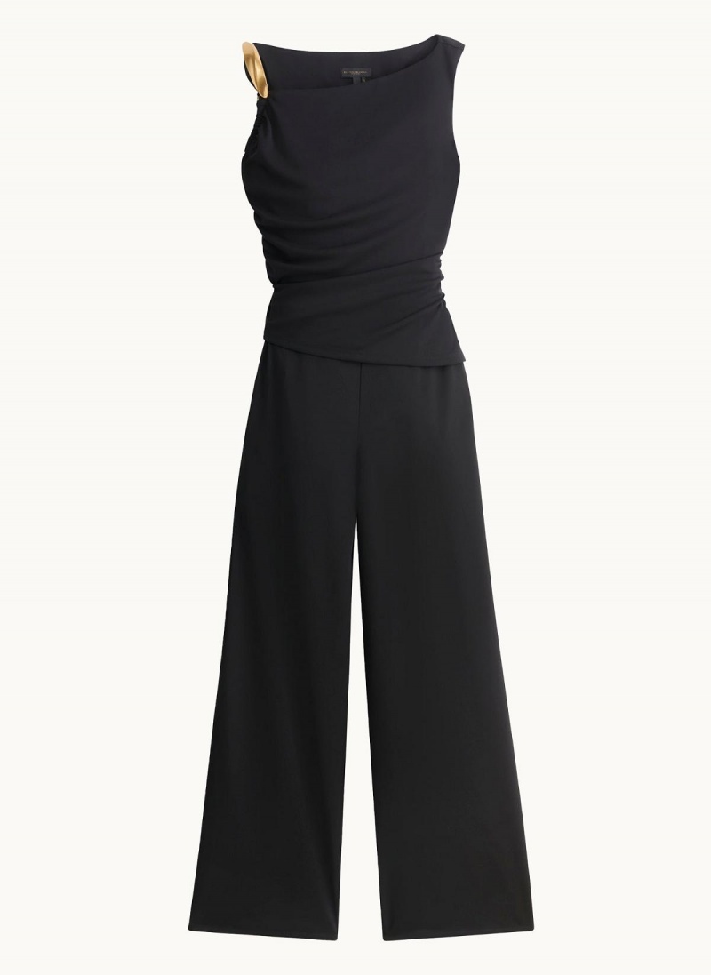 Donna Karan Jumpsuit With Hardware Jumpsuit Black | USA_DK77231