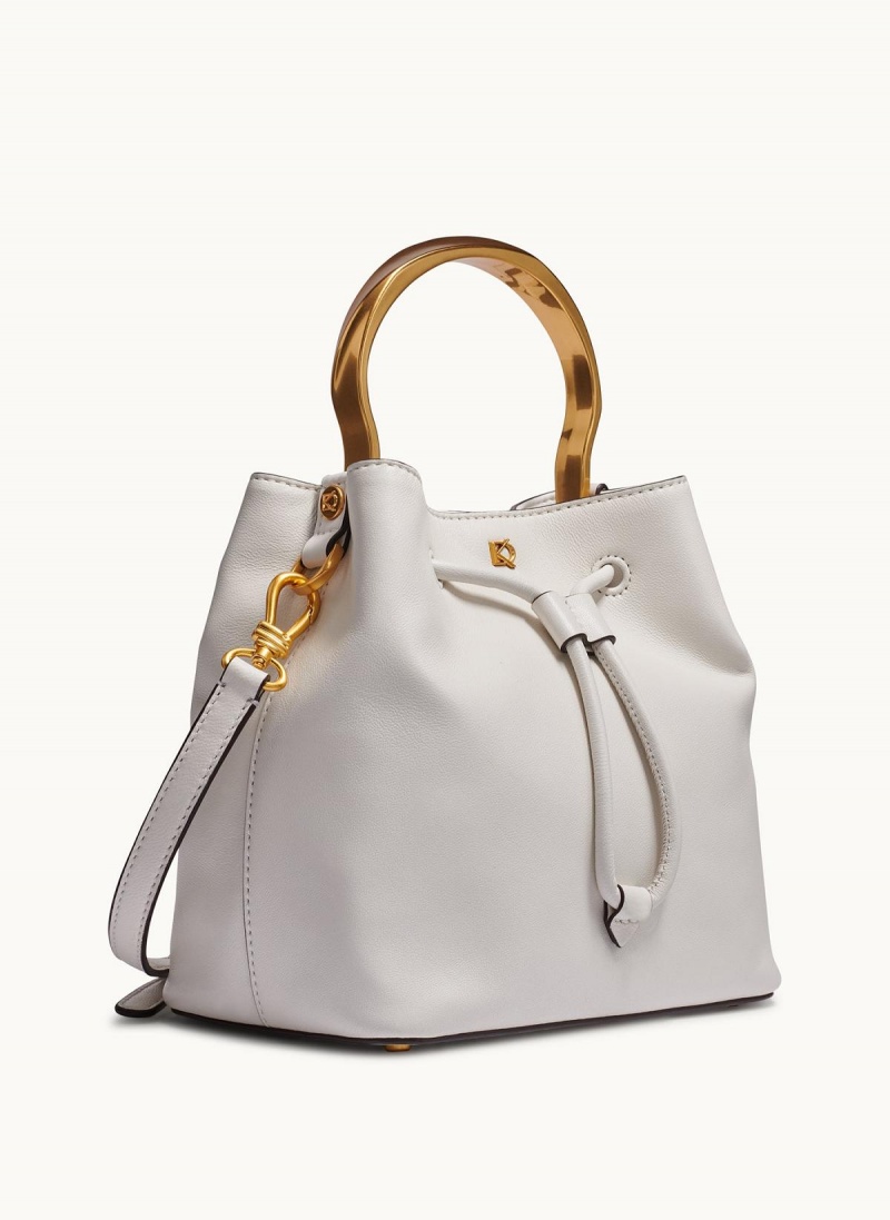 Donna Karan Lawrence Bucket Satchel White | USA_DK89294