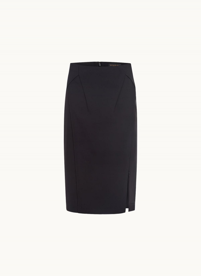 Donna Karan Midi Pencil Skirt Black | USA_DK44327