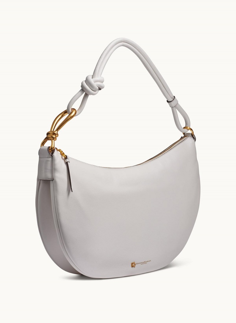 Donna Karan Roslyn Large Hobo Bag White | USA_DK38514