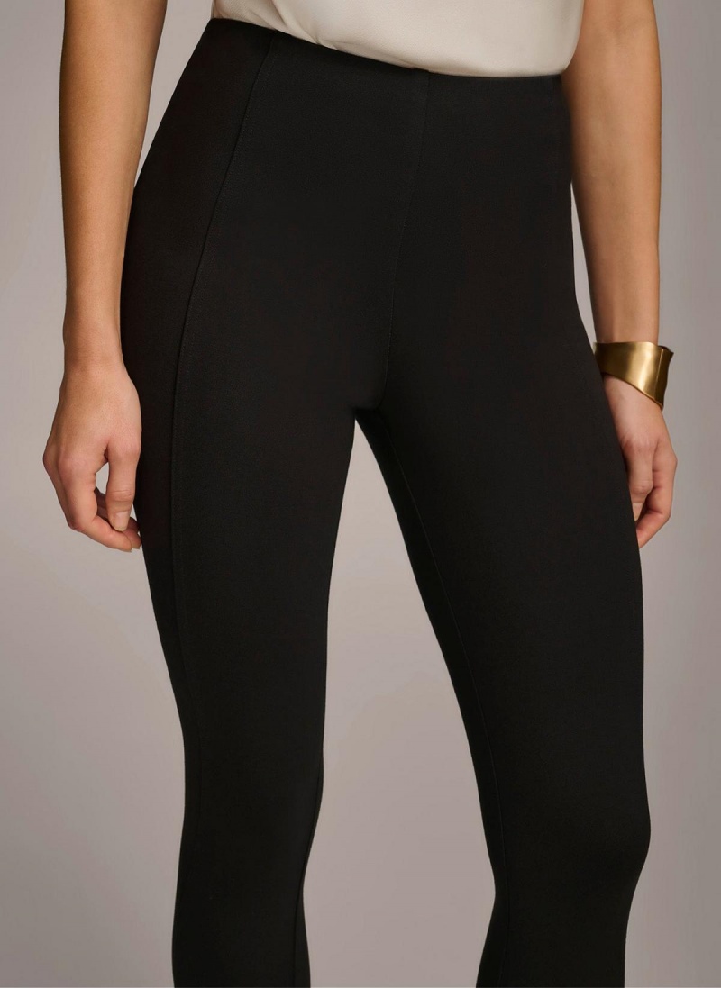 Donna Karan Skinny Leg Pants Black | USA_DK68657