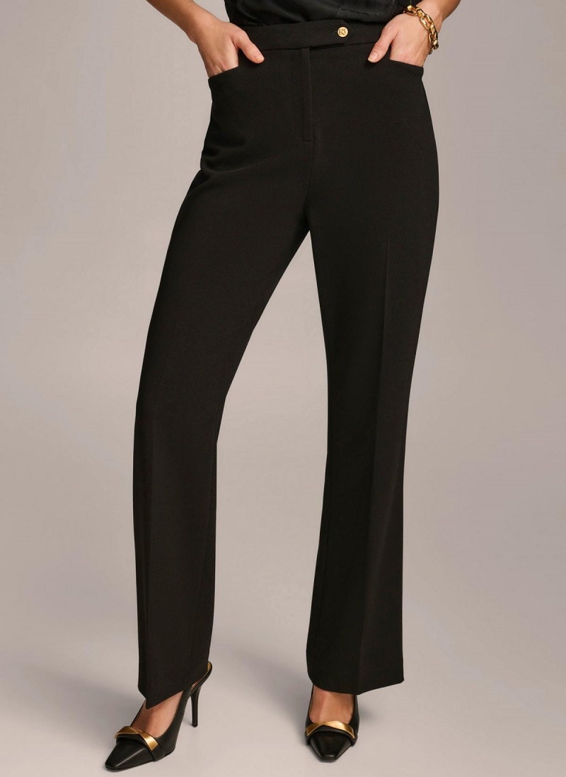 Donna Karan Updated Modern Fit Pants Black | USA_DK75016