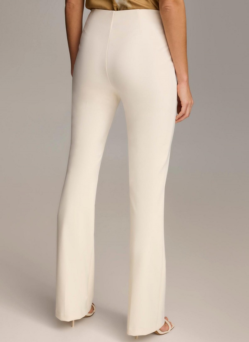 Donna Karan Wide Leg Pants White | USA_DK74026