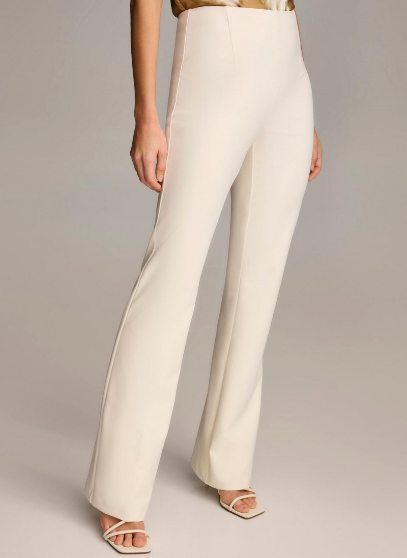 Donna Karan Wide Leg Pants White | USA_DK74026