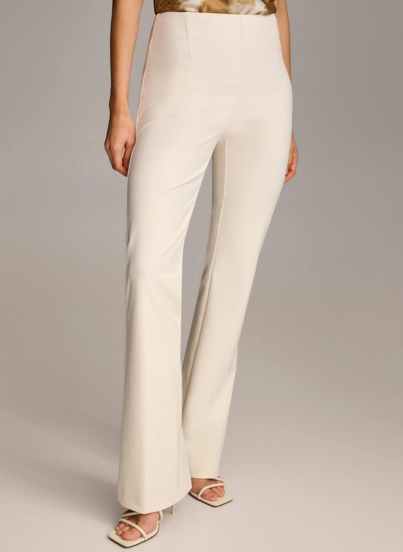 Donna Karan Wide Leg Pants White | USA_DK74026